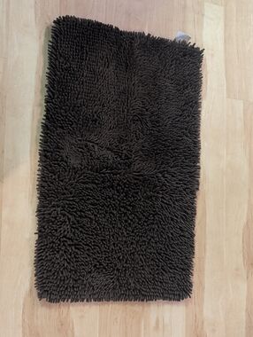 Plush Memory Foam Bath Rug - Dark Brown